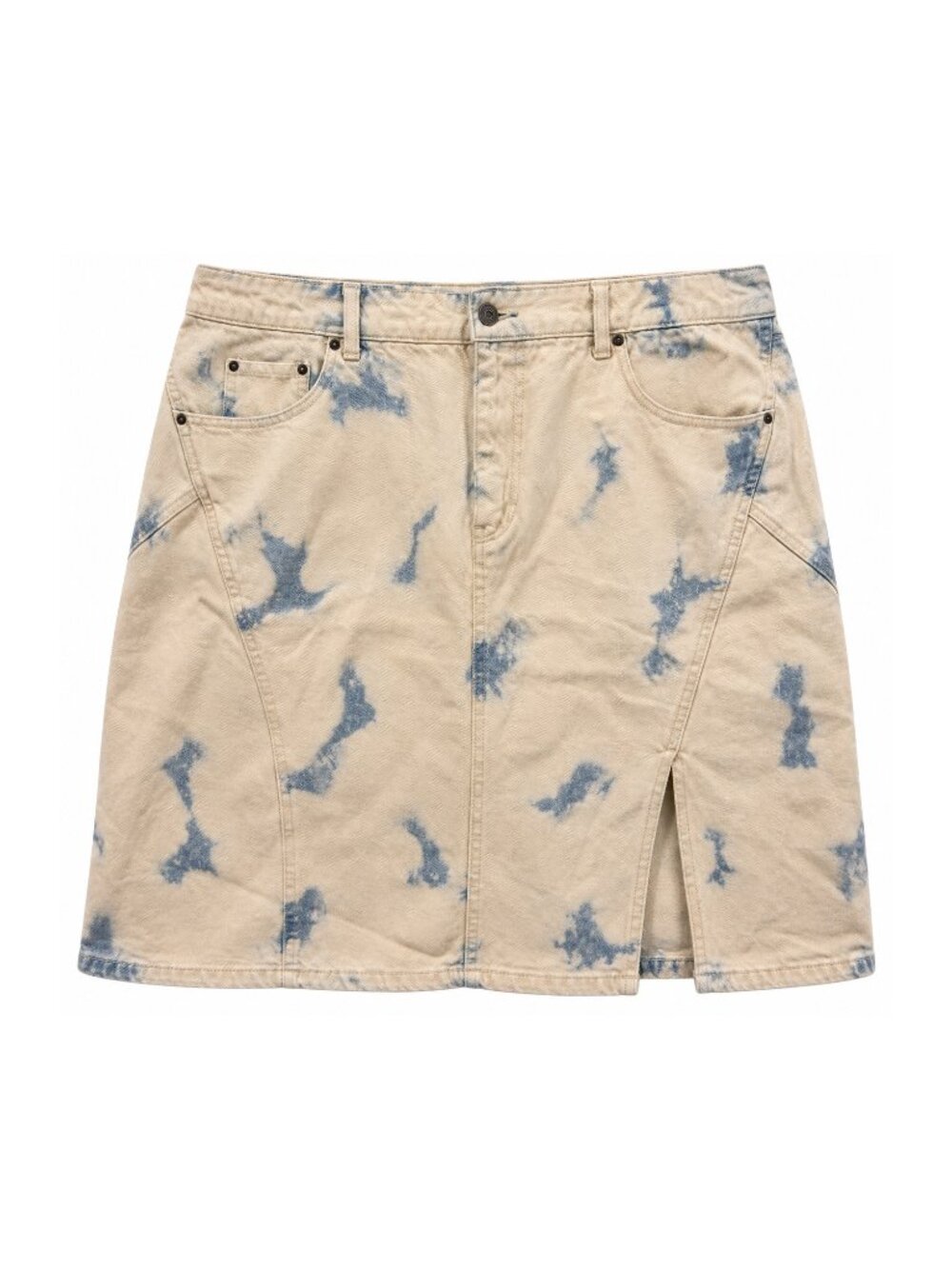 Future Collective Gabriella Karefa-Johnson Skirt Size 18 Tie Dye Denim Cargo